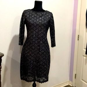 Black Sequin Dress